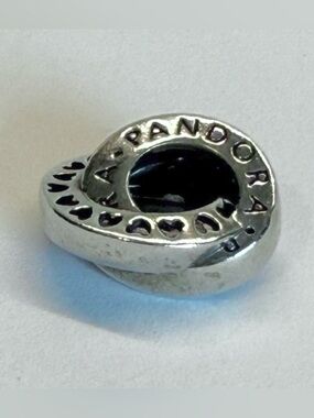 Pandora Heart Spacer Charm 925 ALE Sterling Silver Donut Bead